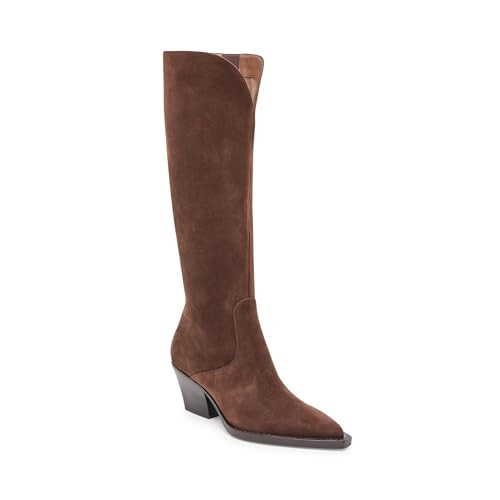 Dolce Vita Women's Raj Knee High Boot, Dark Brown, 9 Wide | Amazon (US)