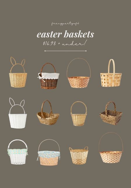Easter baskets, $16.98 and under! Most are under $10! Target and Walmart baskets always sell out so fast so get yours now!

#LTKkids #LTKSeasonal #LTKfindsunder50