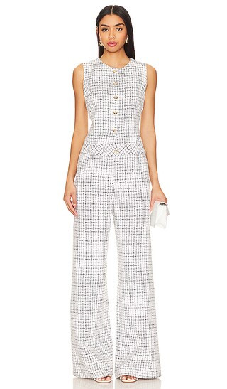 Tori Jumpsuit in White & Black | Revolve Clothing (Global)