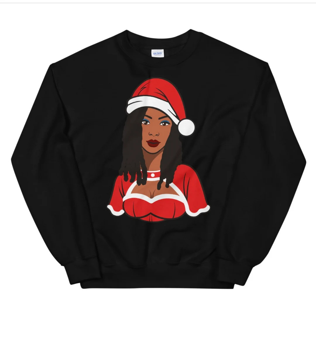 Mrs sistah Santa with locs Christmas | Etsy (US)