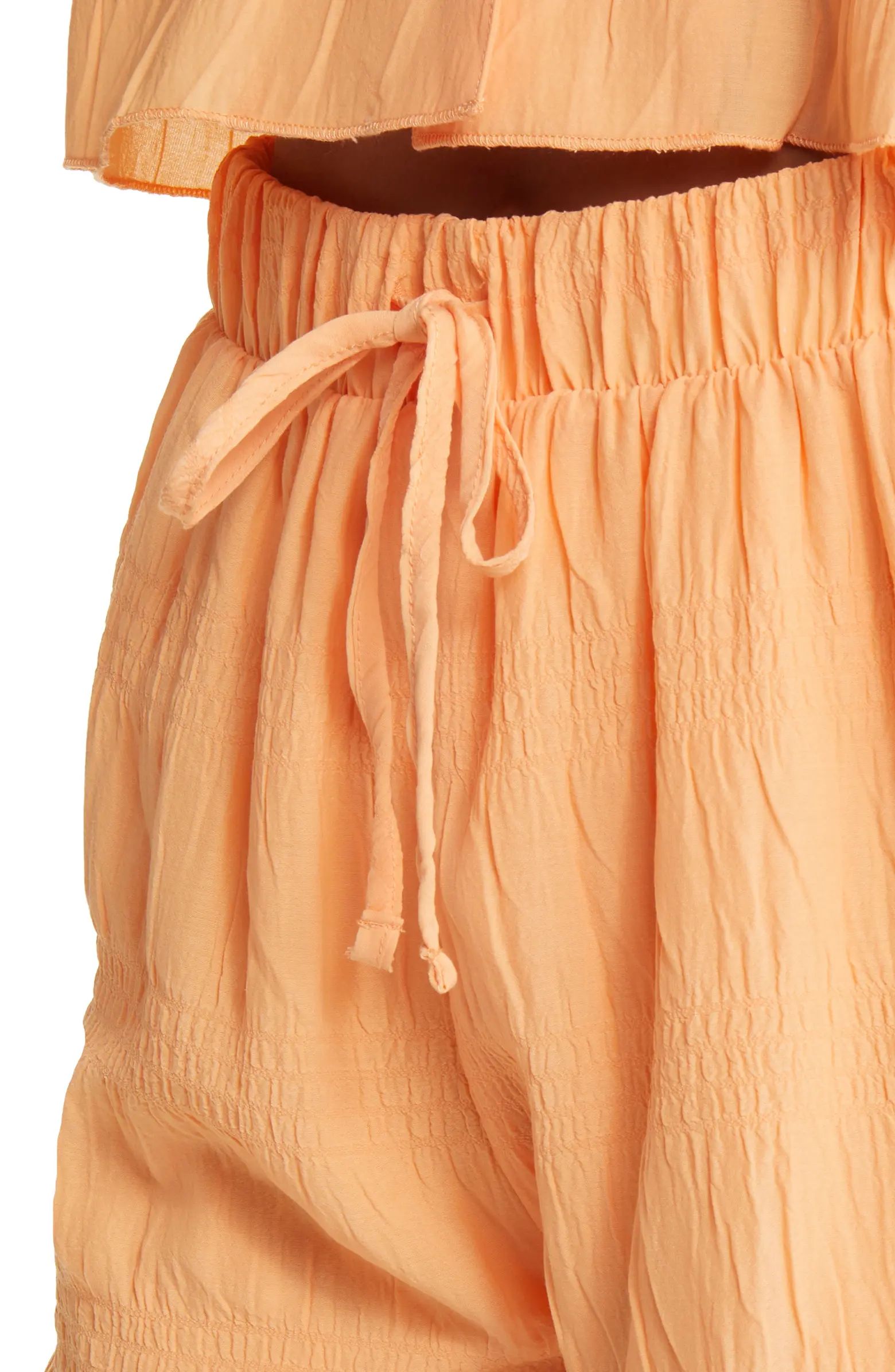 Textured Smocked Drawstring Shorts | Nordstrom