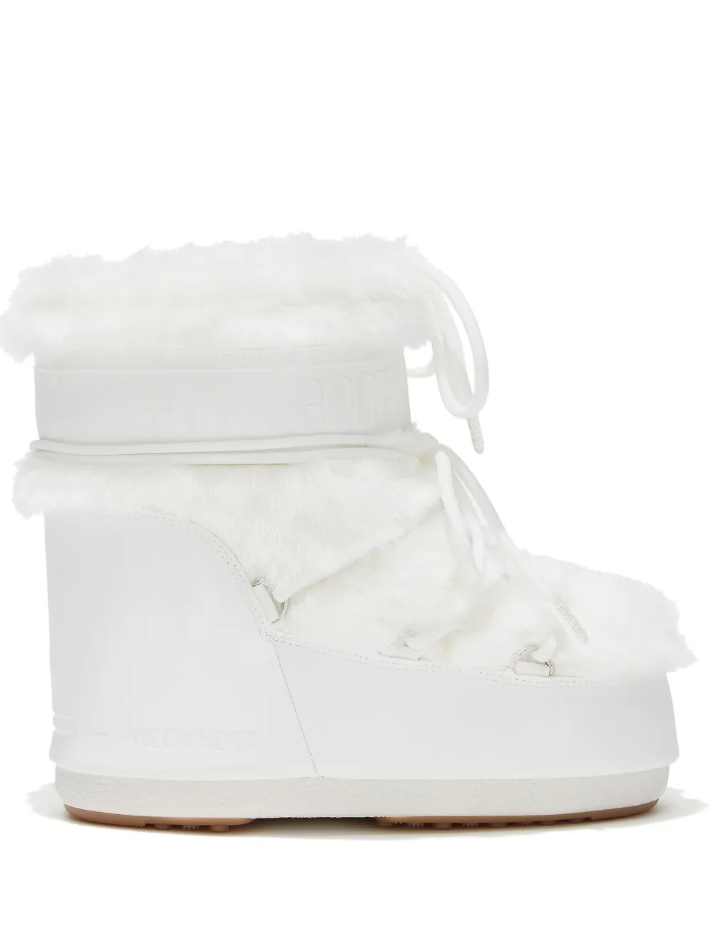Moon Boot Icon faux-fur Snow Boots | White | FARFETCH | Farfetch Global