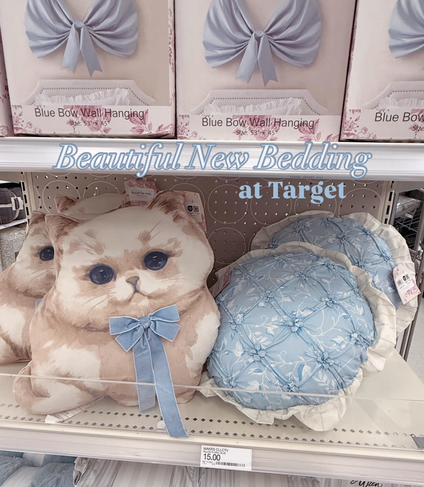 I just found the most beautiful new bedding at Target and I’m obsessed. The light blue tones, delicate floral details, and the sweetest bow accents make it feel like a total bedroom refresh 🌸 Add in the cozy blue throw and the cutest cat pillow, and it’s giving all the calm, cozy vibes 🐾🛏️

If you’re ready to upgrade your space for spring, this is it 💫



#TargetFinds #BedroomRefresh #CozyHome #SpringDecor #HomeStyle

#LTKHome #LTKSeasonal