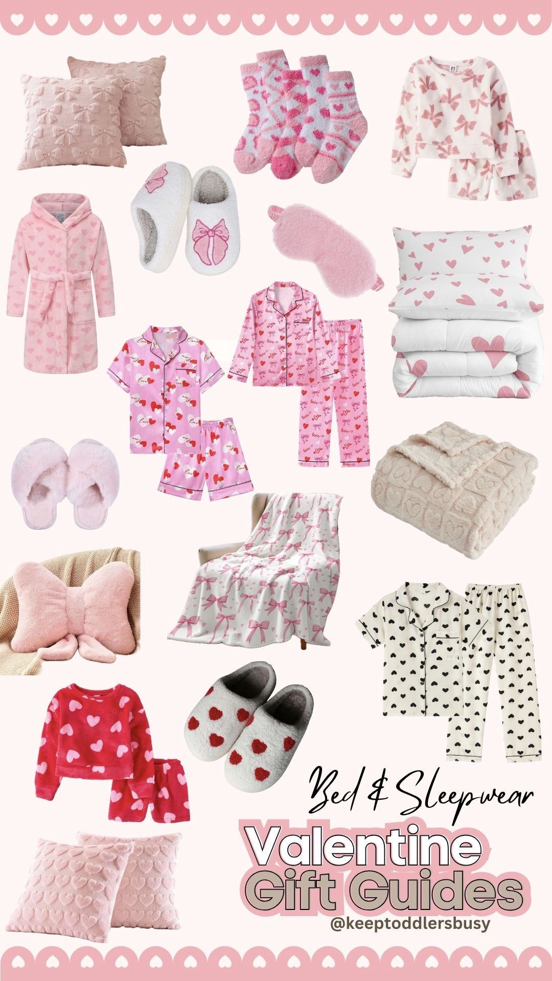 These cozy bed and sleepwear gifts are perfect for Valentine's Day. They'll keep everyone comfortable and snuggly! #vdaygifts 

#LTKHome #LTKSeasonal #LTKKids