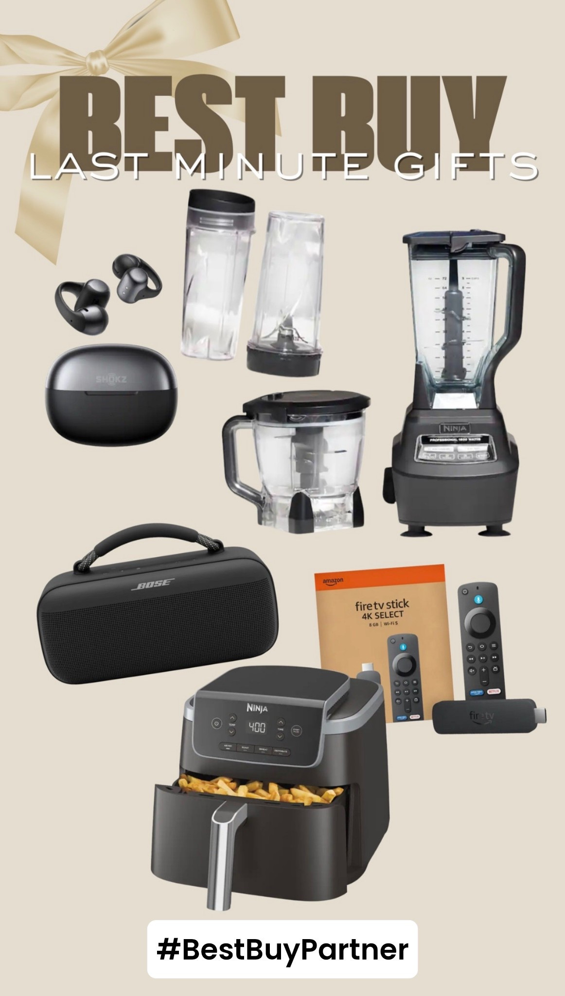 #BestBuyPartner Last minute gift ideas! Final chance for last minute savings @bestbuy - shop now through December 24th, 2025

#LTKFindsUnder100 #LTKGiftGuide #LTKHoliday
