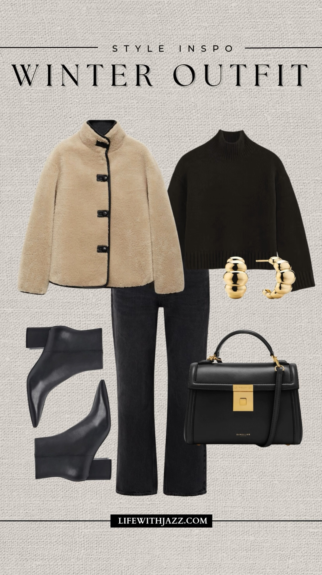 Style inspo: winter outfit 

Sherpa coat / black turtleneck / black jeans / black boots / black purse / smart casual / wc25

#LTKSeasonal #LTKStyleTip