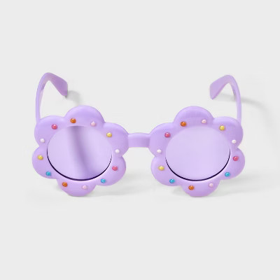 Toddler Girls' Flower Sunglass - Cat & Jack™ Purple | Target