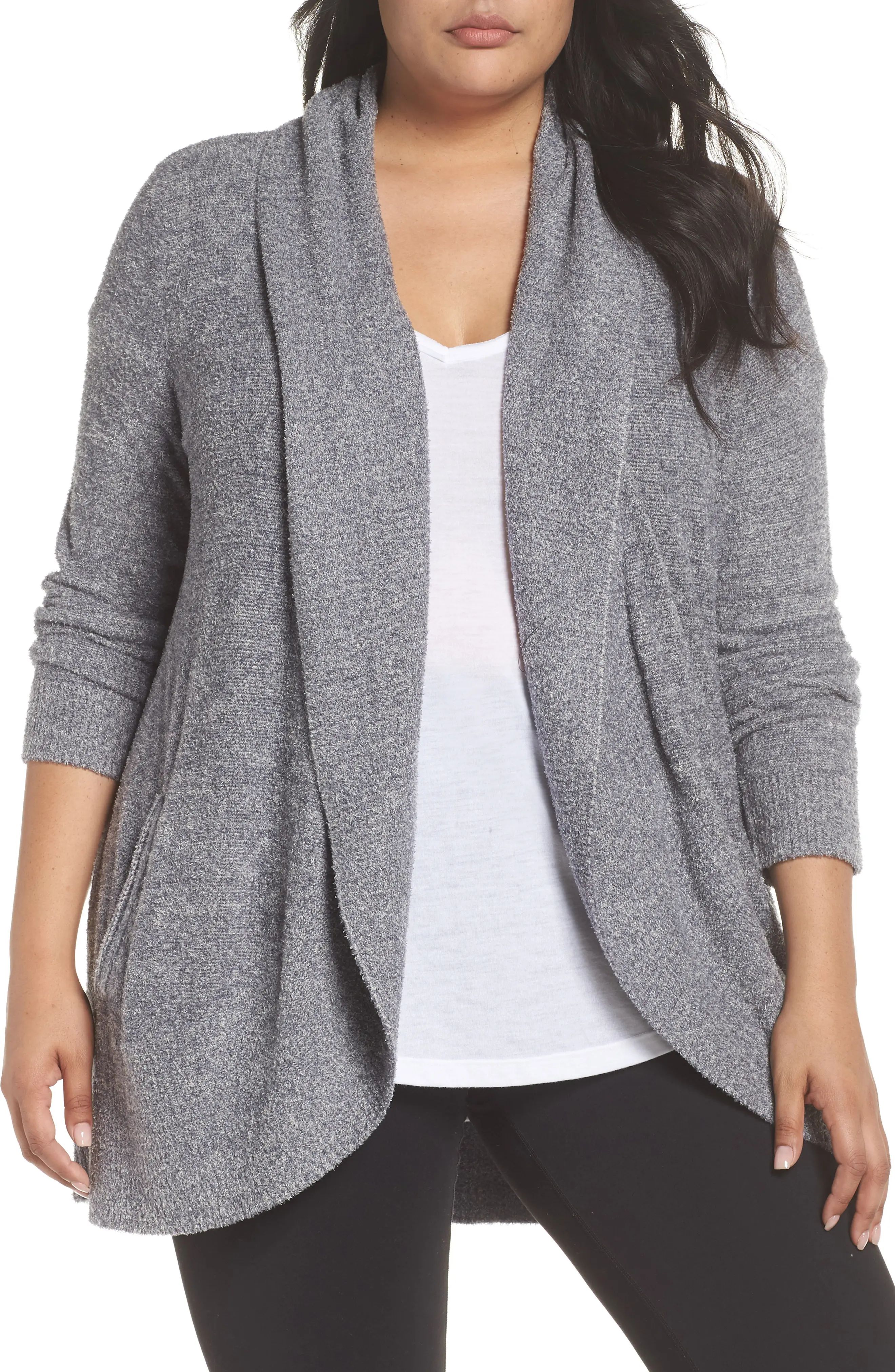 Barefoot Dreams® CozyChic Lite® Circle Cardigan (Plus Size) | Nordstrom