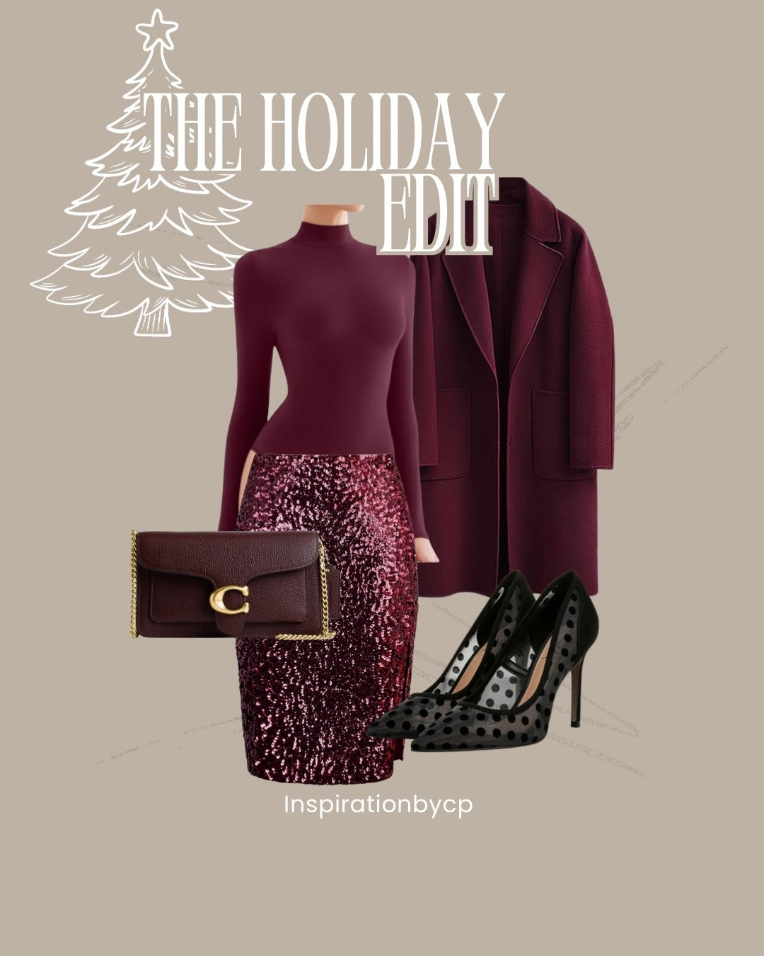 MONOCHROMATIC HOLIDAY OOTD
#burgundy #womencoat #samedelman #coach #sequin #pumps #christmasoutfit #nye #amazonfashion

#LTKHoliday #LTKParties #LTKStyleTip