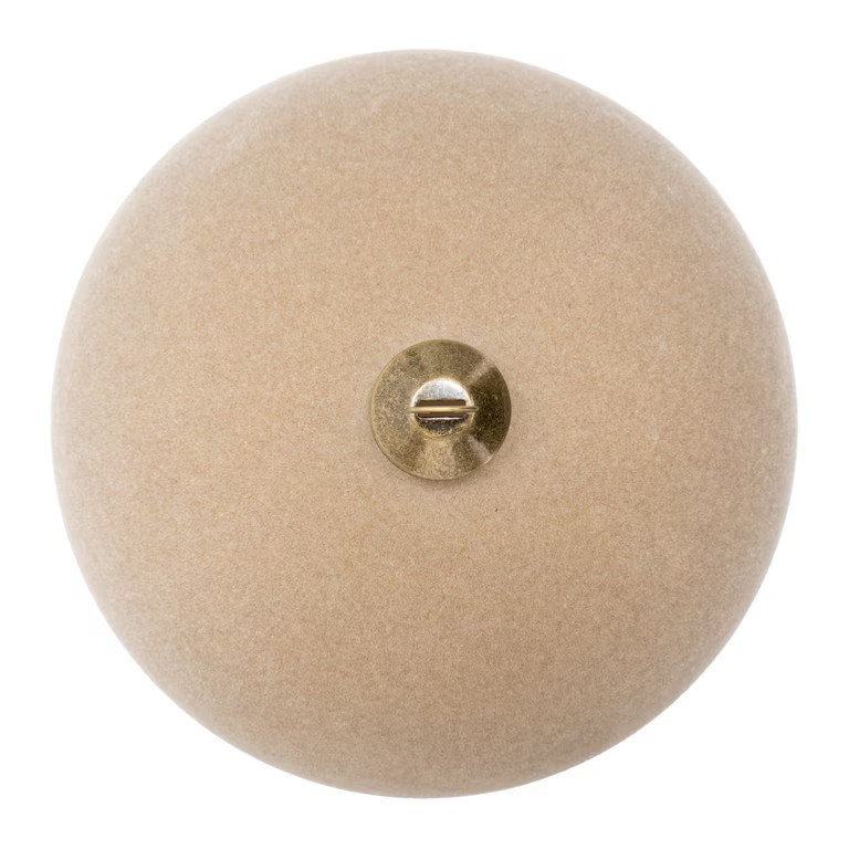 My Texas House 2-Count Gold Velvet-Feel Ball Shatterproof Christmas Ornaments, 7" | Walmart (US)