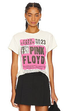 DAYDREAMER Pink Floyd 1973 Flyer Tour Tee in Stone Vintage from Revolve.com | Revolve Clothing (Global)