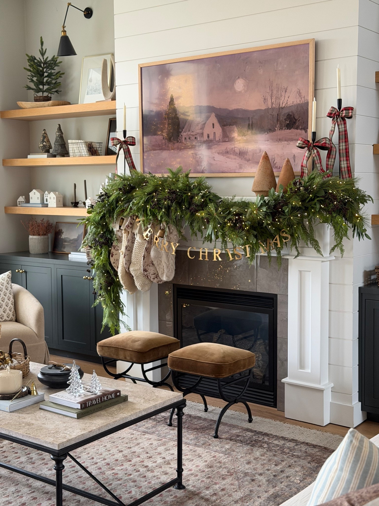 My Christmas mantel! I never know quite how it’s going to turn out or what shape it will take on. This year I went for more of an asymmetrical look! Love how it turned out!

#LTKHome #LTKSeasonal #LTKHoliday