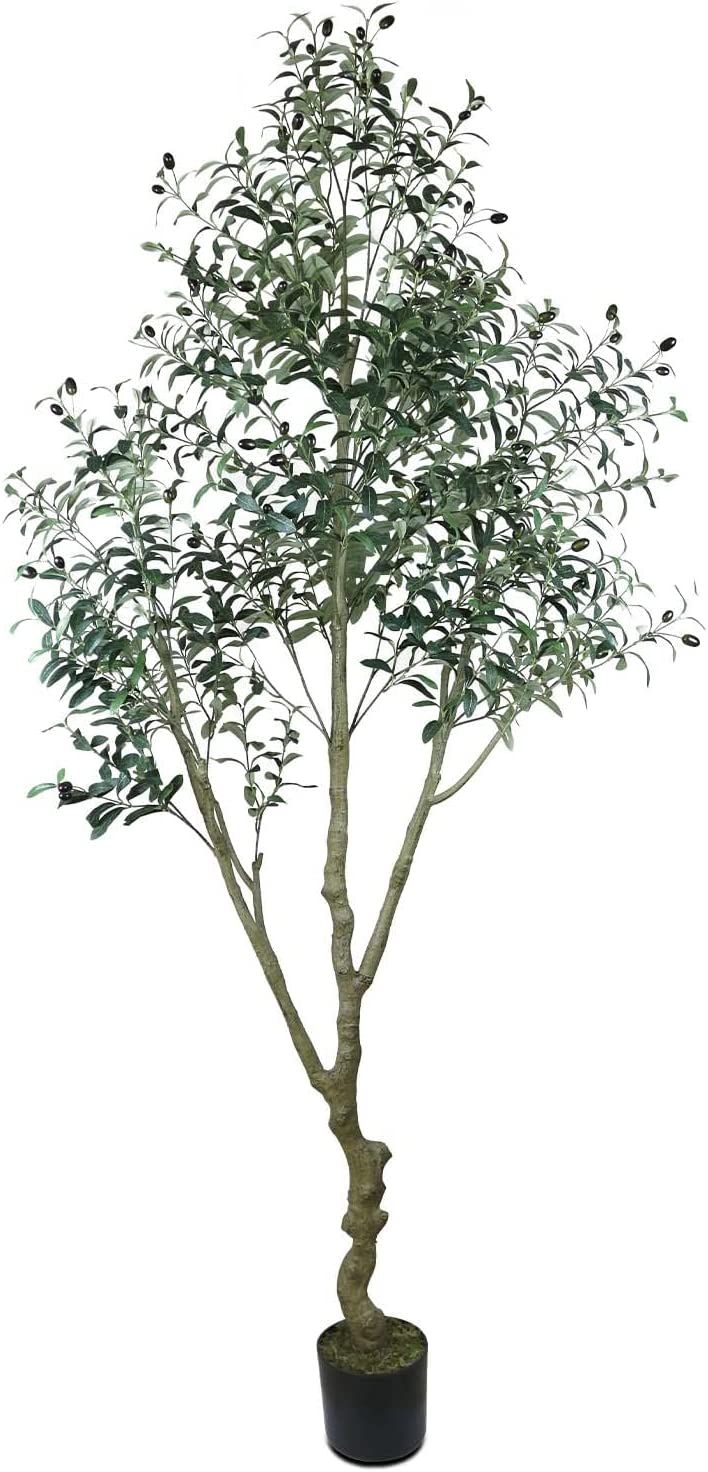 HaiSpring Artificial Olive Tree 7ft (84'') Tall Fake Plants Suitable for Modern Living Rooms Home... | Amazon (US)