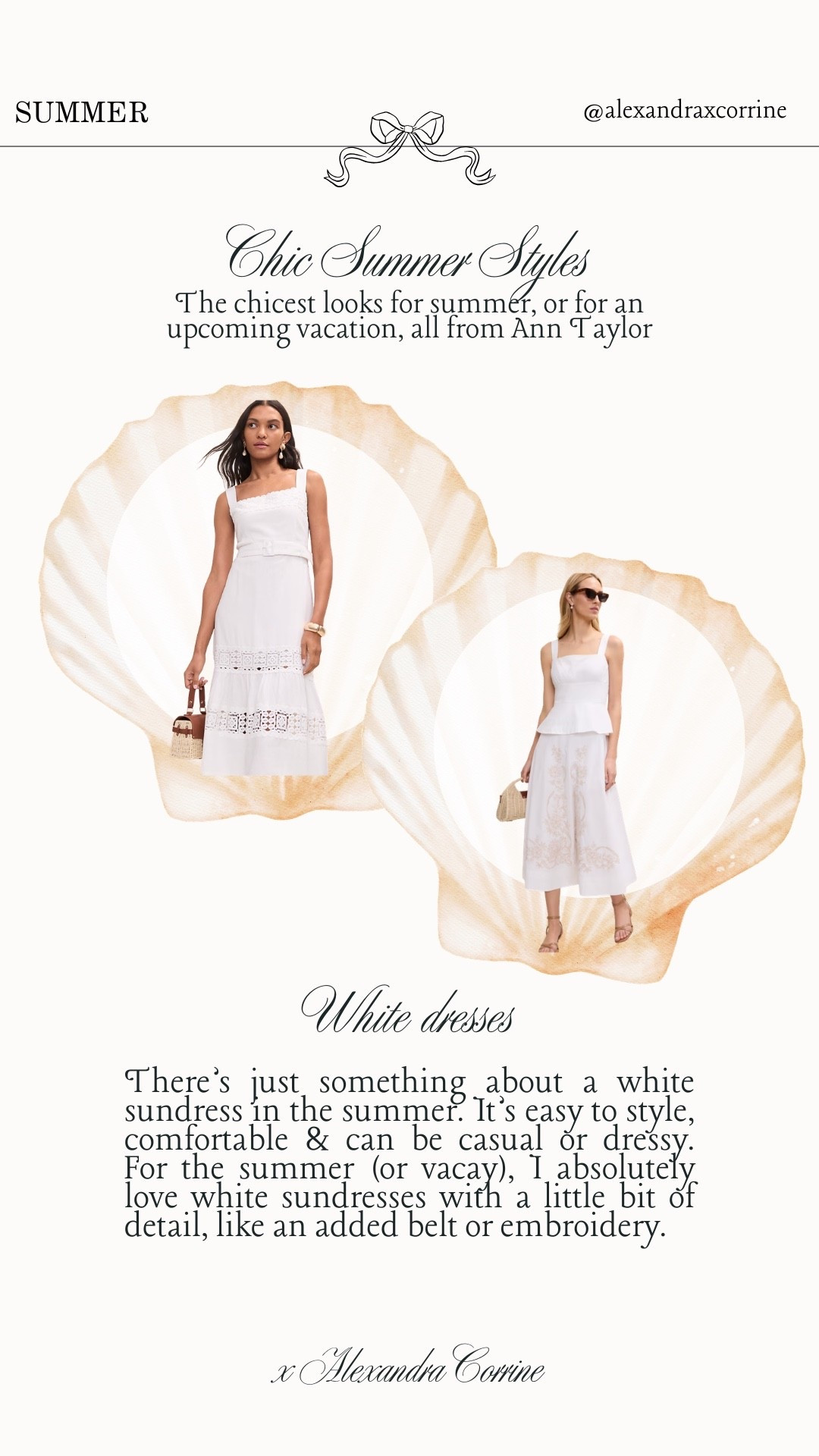 Chic summer styles 🐚 The chicest looks for summer, or for an upcoming vacation, all from Ann Taylor 🥂

Summer fashion, summer outfit inspo, outfit ideas, vacation outfit ideas, linen, coord sets, matching sets, sundresses

#LTKSeasonal #LTKootd