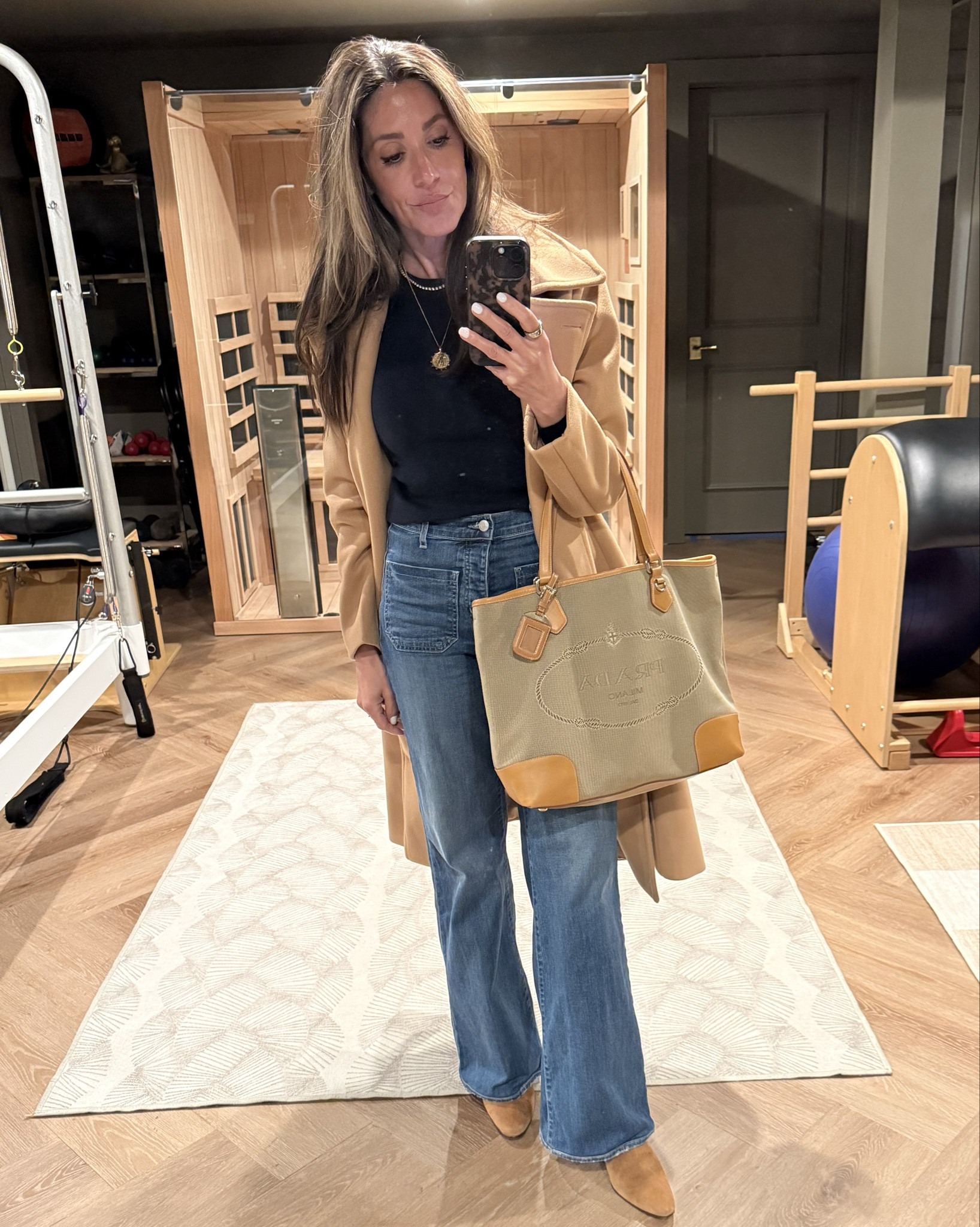 Trying to dress for “spring” when it’s still ❄️. These jeans are a favorite for work! Wearing a size 25.

#LTKootd #LTKOver40 #LTKWorkwear