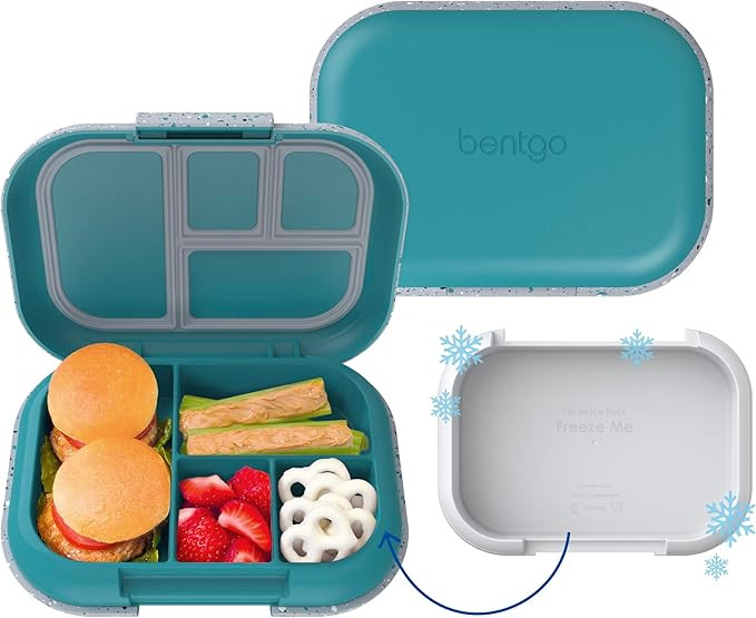 Bentgo Chill Kids Leak-Proof Lunch Box - 4-Compartment Bento Box with Built-In Ice Pack, 3.3 Cup ... | Amazon (US)