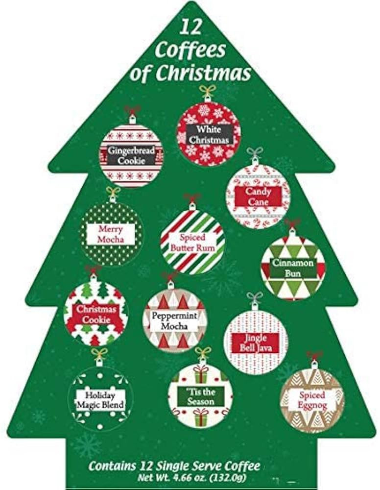 Christmas Coffee Gift 12 Single Serve Keurig Compatible K CUPS Coffee Pods Advent Calendar For Ad... | Amazon (US)