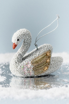 Beaded Swan Ornament | Anthropologie (US)