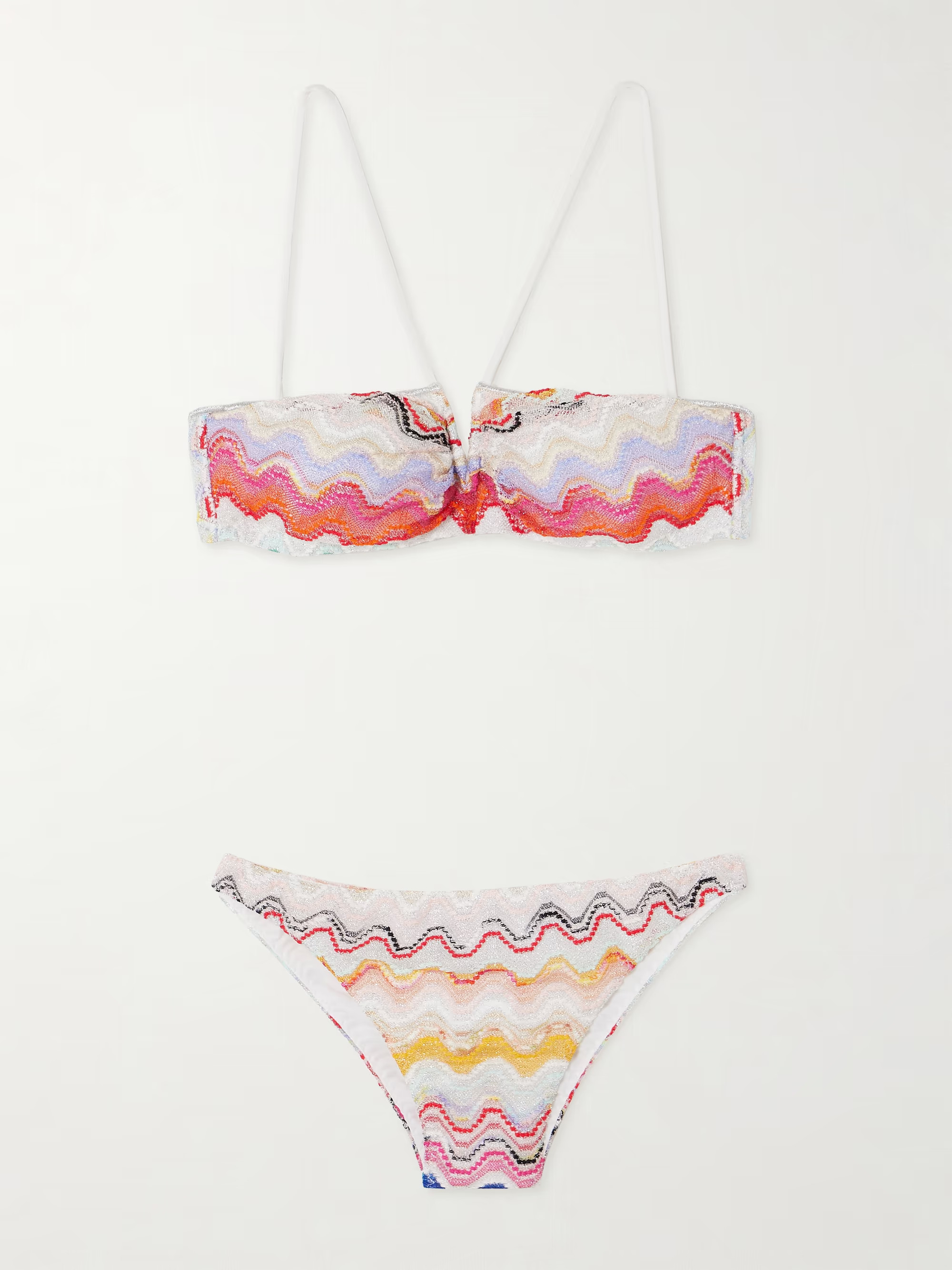 Mare metallic crochet-knit triangle halterneck bikini | NET-A-PORTER (US)