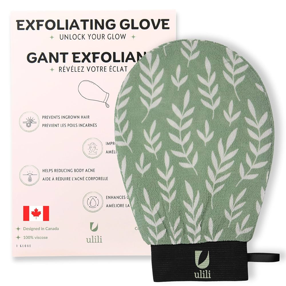 Ulili Premium Exfoliating Glove | Exfoliating Mitt and Kessa for Shower and Bath Use | Hammam Bod... | Amazon (CA)