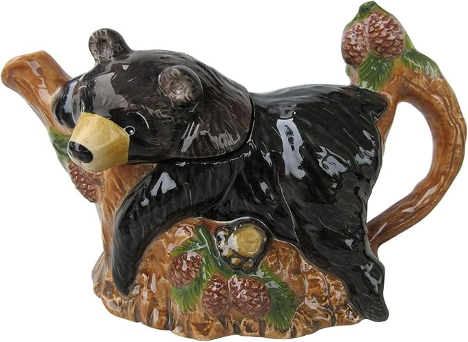 Blue Sky Ceramic Black Bear Teapot | Amazon (US)