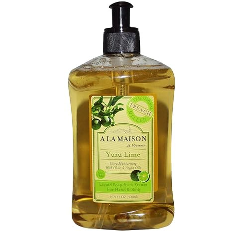 A La Maison de Provence, Hand & Body Liquid Soap, Yuzu Lime, 16.9 fl oz (500 ml)(pack of 2) | Amazon (US)