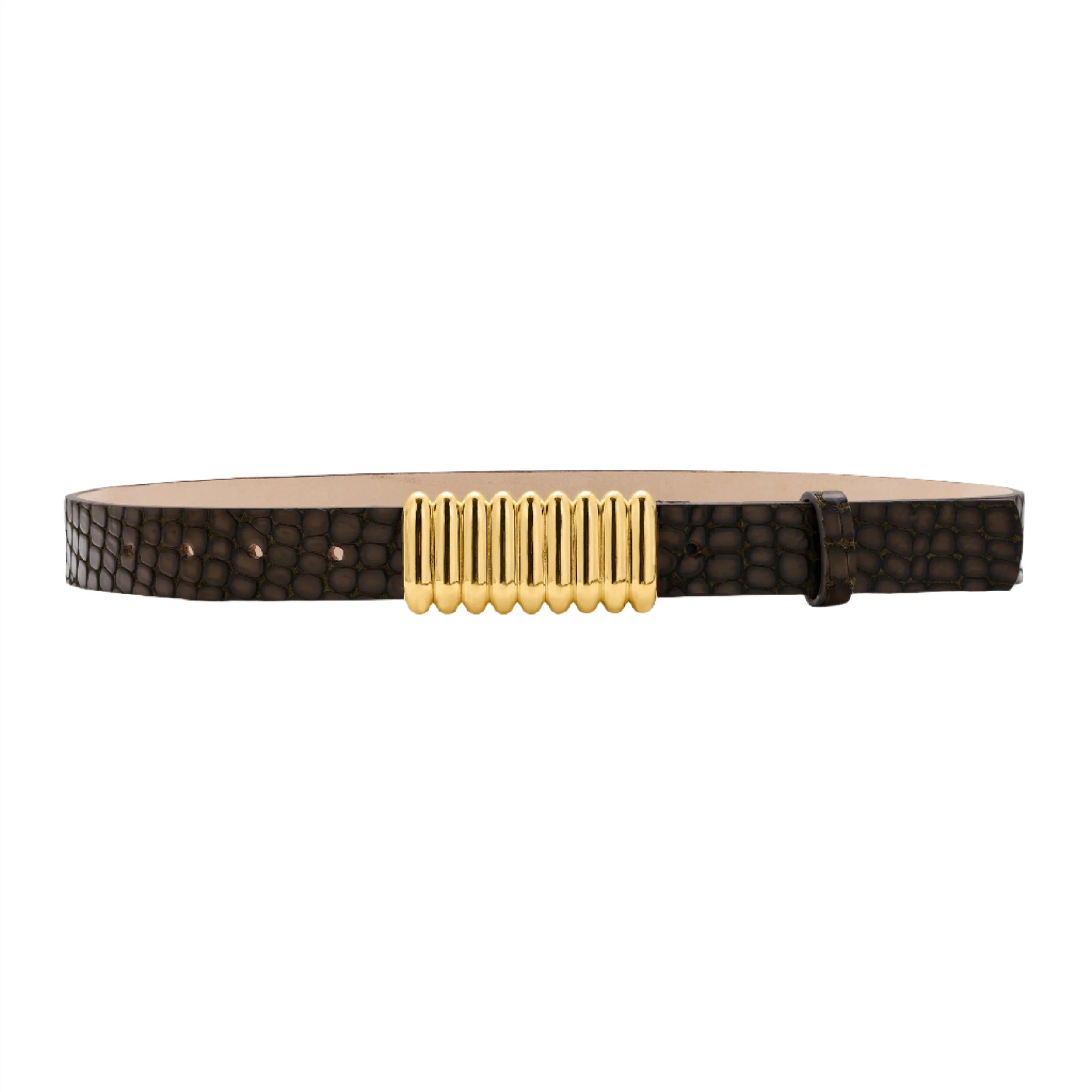 SILK BELT BROWN PEBBLE | Heaven Mayhem