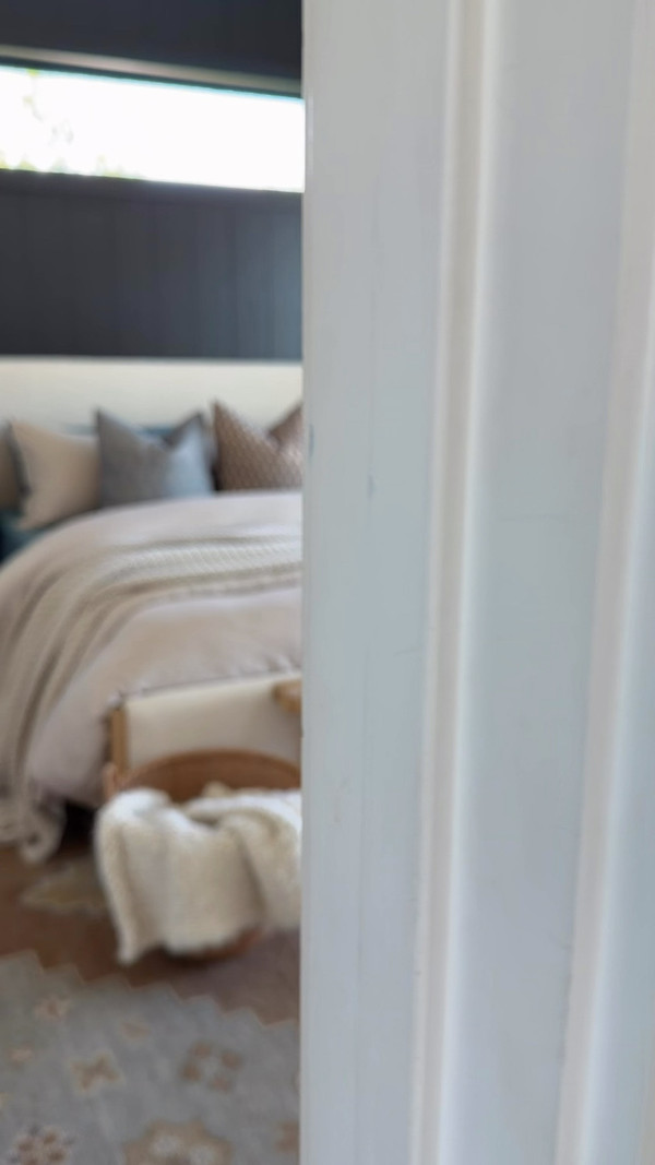 One of my favorite ways to add color without overwhelming a space is with bedding.