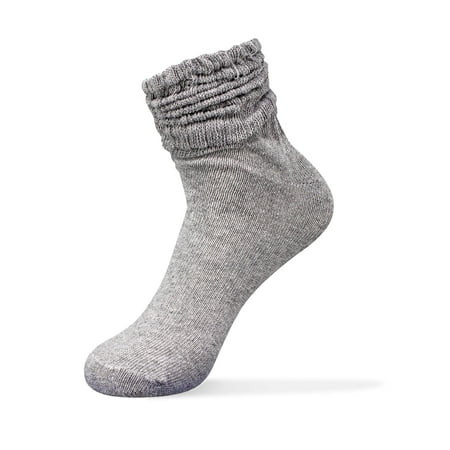 American Made Lightweight Comfy Slouch Socks Unisex Socks Cotton Socks Slouch Socks For Casual Wear Moisture-wicking Socks Warm Socks Gray Color Size 9-11 12 Pair Bulk Pack Made in USA | Walmart (US)