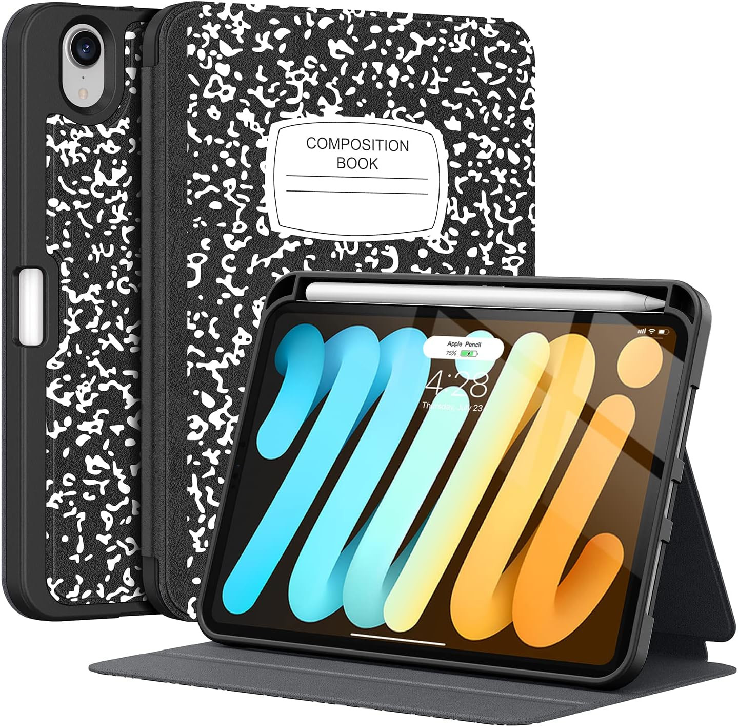 Supveco Case for iPad Mini 7 (A17 Pro) 2024/iPad Mini 6 2021 8.3 Inch with Pencil Holder-[Auto Wa... | Amazon (US)