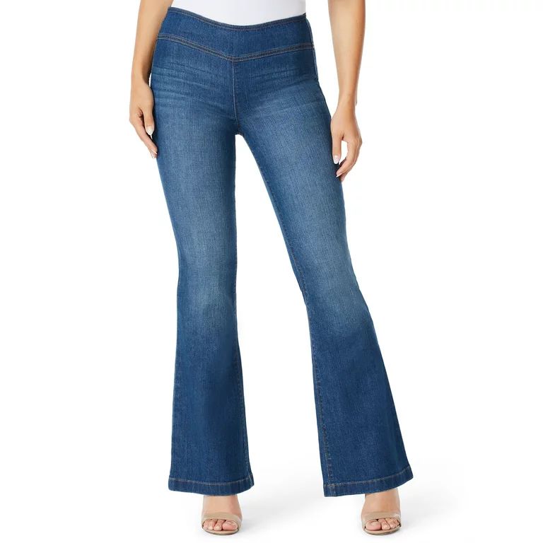 Sofia Jeans Women's Melisa Flare High Rise Pull On Jeans | Walmart (US)