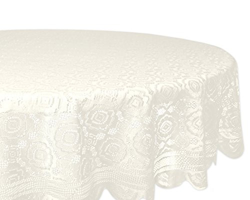 DII Lace Tablecloth Kitchen Collection, Vintage Lace, 63" Round | Amazon (US)