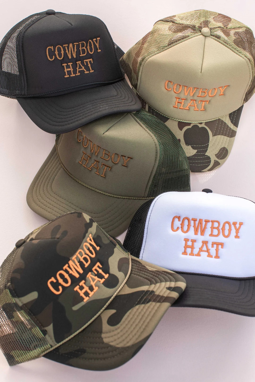 Western Cowboy Embroidery Trucker Hat | Etsy (US)