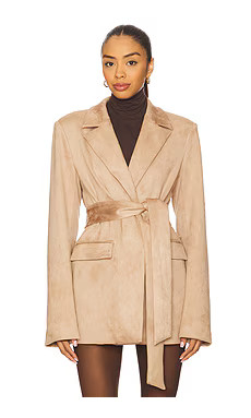 Lovers and Friends Eva Faux Suede Jacket in Light Tan from Revolve.com | Revolve Clothing (Global)