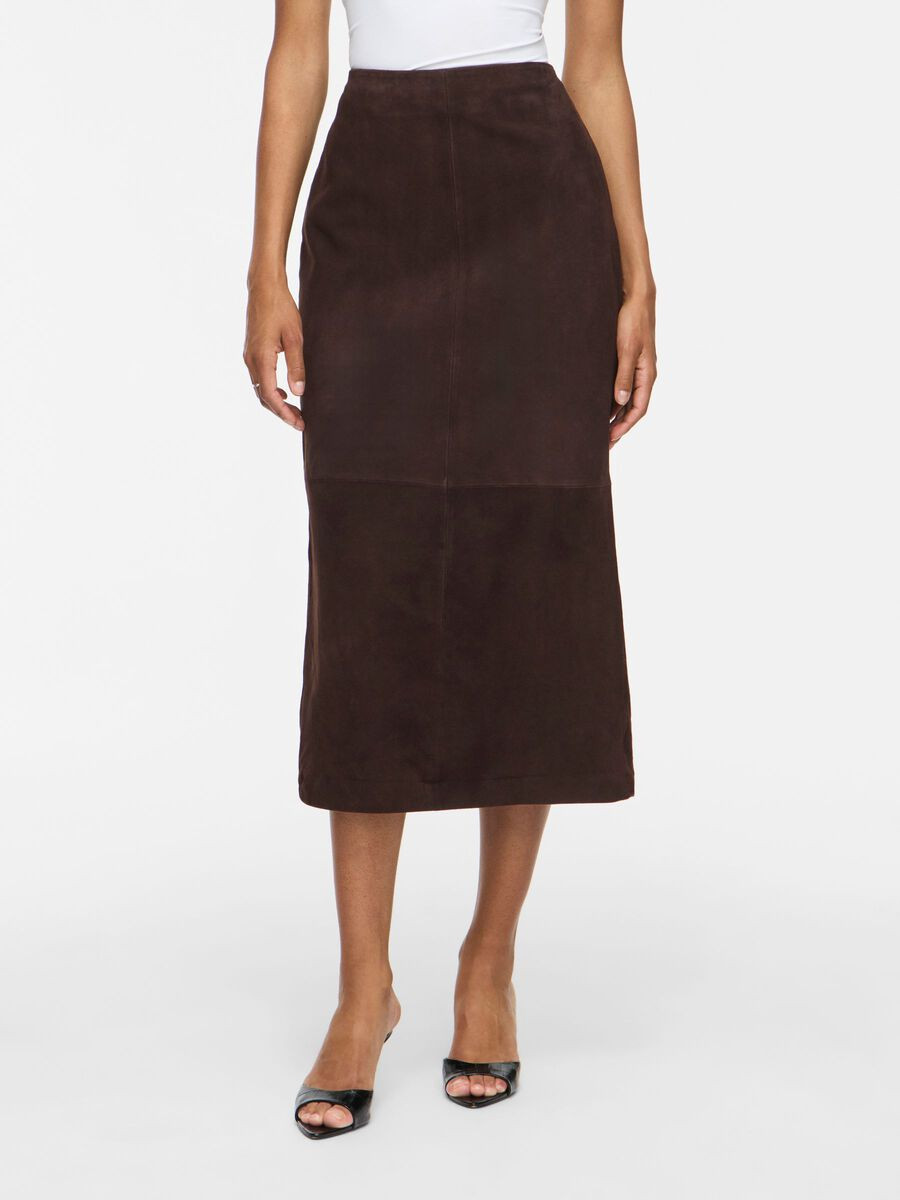 VIIDA GAMUZA FALDA MIDI | Vila.com