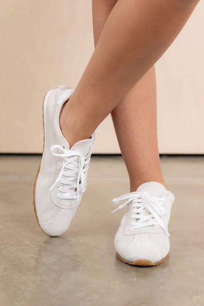 Dolce Vita Serina Ivory Suede Sneakers | The Willow Tree