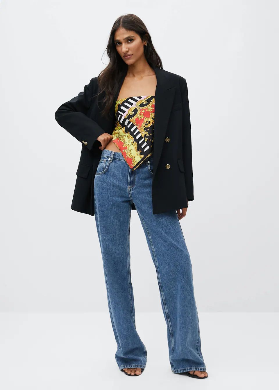 Double-breasted blazer | MANGO (US)