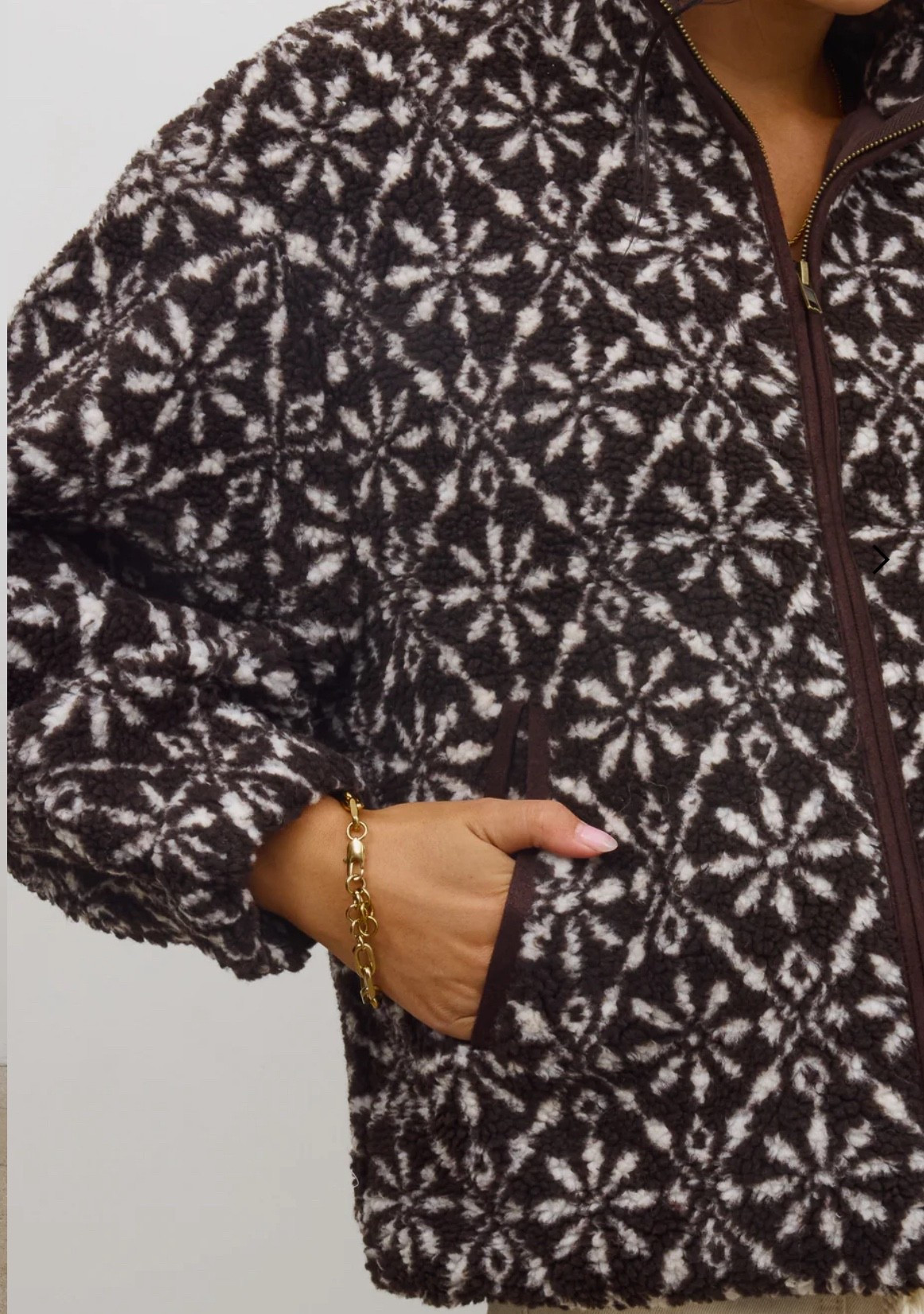 block print fleece i ordered for fall 🤎 

#LTKFindsUnder100 #LTKSeasonal