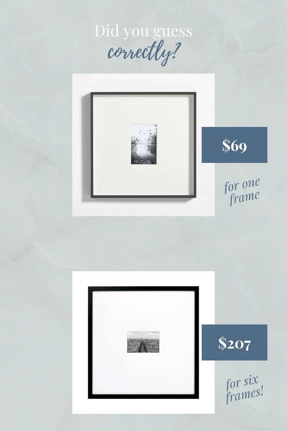 Save or splurge? You pick! These gallery frames are 🤌🏻