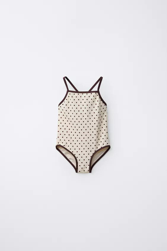 2-6 YEARS/ TEXTURED POLKA DOT SWIMSUIT | Zara US