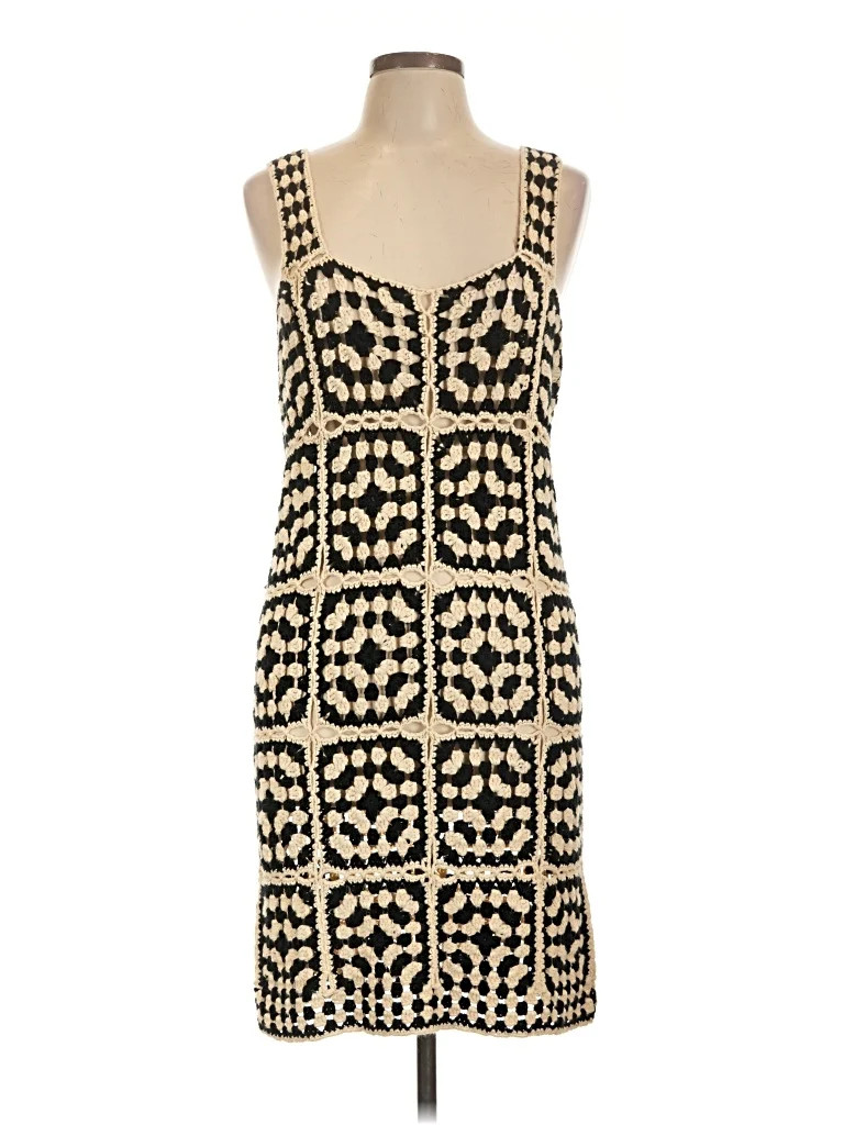 VICI 100% Acrylic Graphic Ivory Cocktail Dress Size L - 61% off | ThredUp (US)