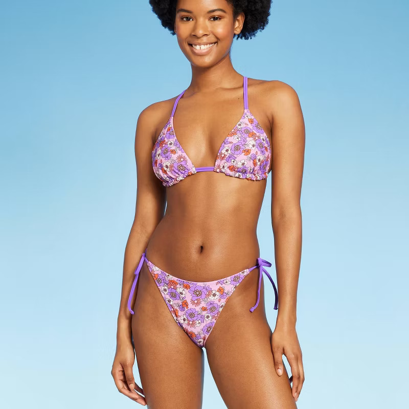 Women's Reversible Triangle Bikini Top - Wild Fable™ | Target