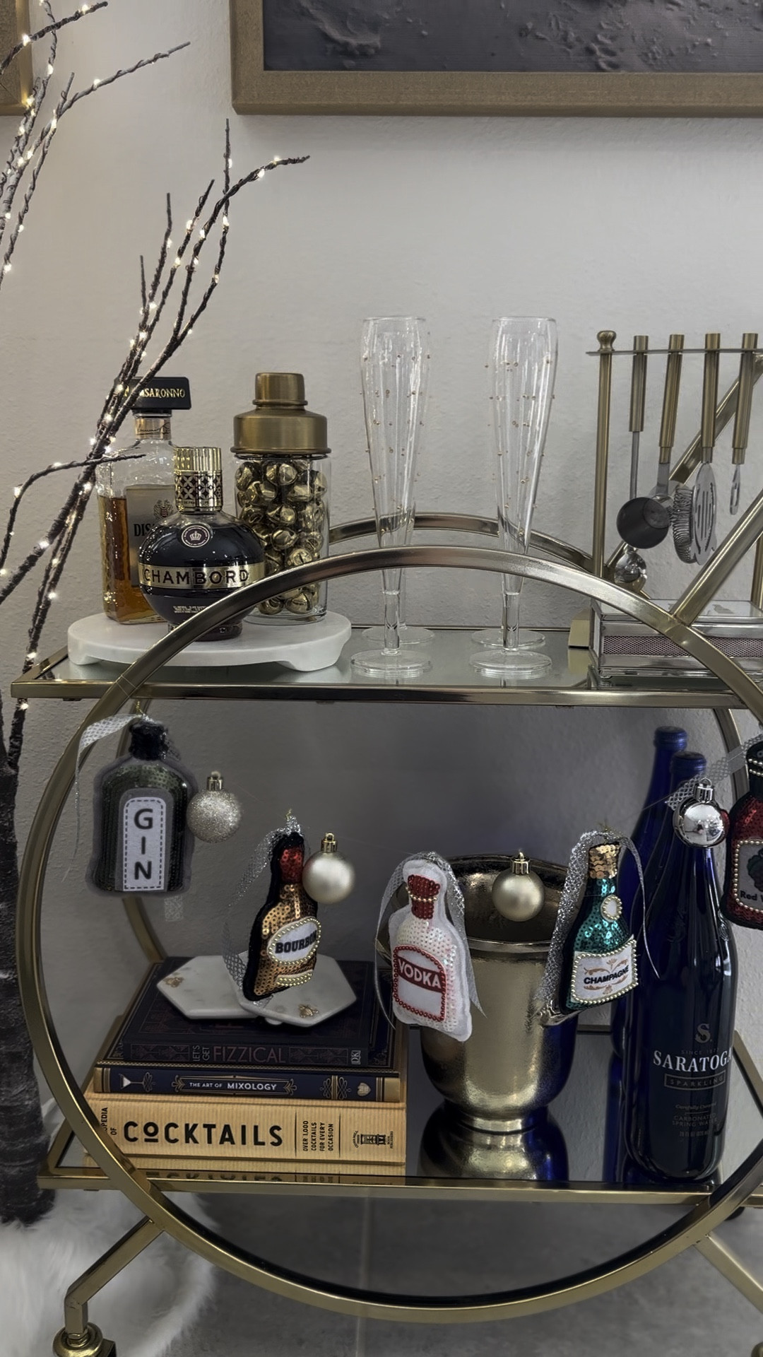 Holiday and Christmas Bar Cart Styling 
Christmas bar cart
Christmas decor
Holiday decor
New Year's party

#LTKHome #LTKSeasonal #LTKHoliday