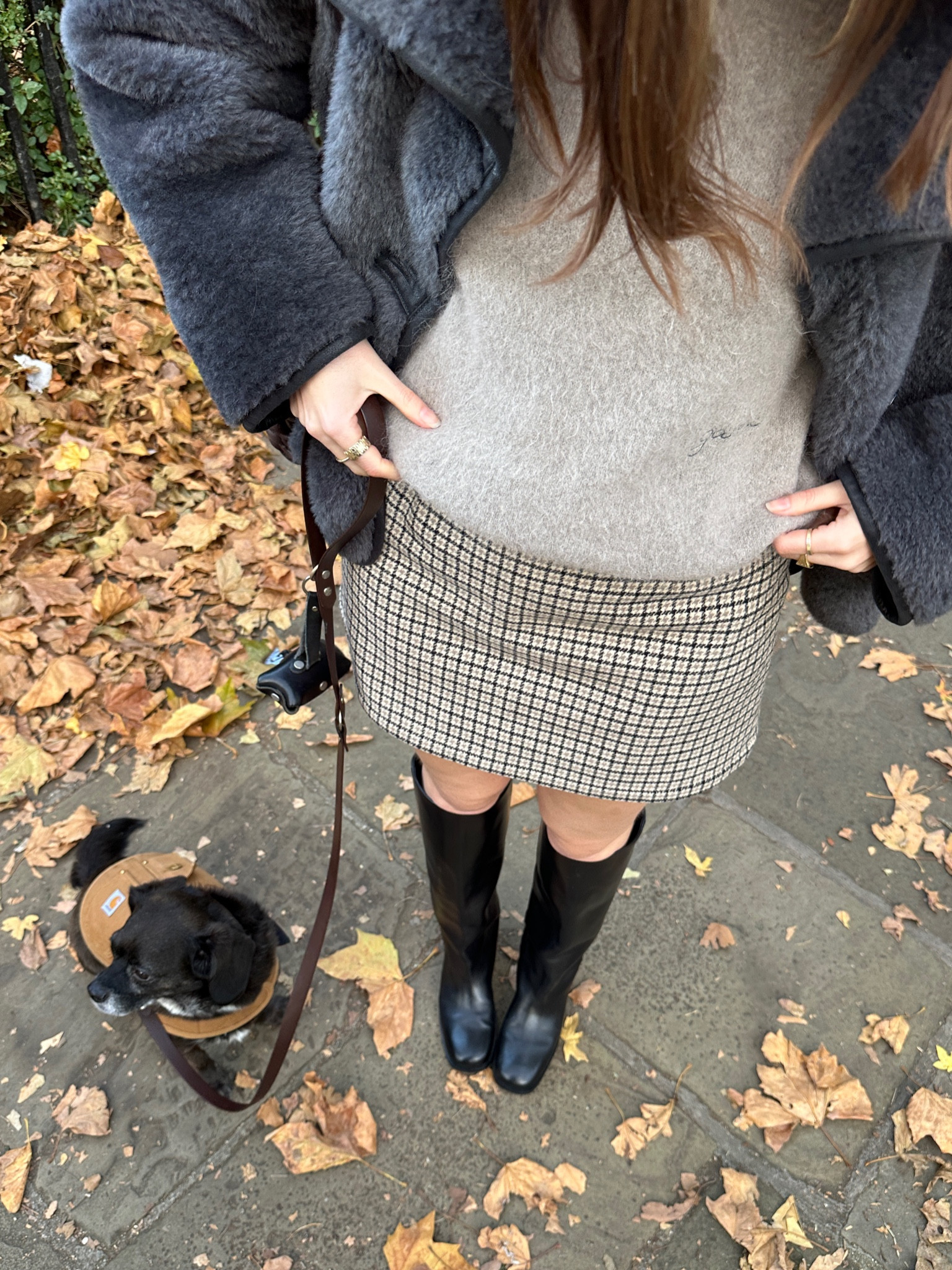 Plaid skirt and a fur coat: autumn in London 🍂 

#LTKuk #LTKwinter