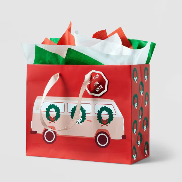 Vogue Van Gift Bag Pink - Wondershop™ | Target