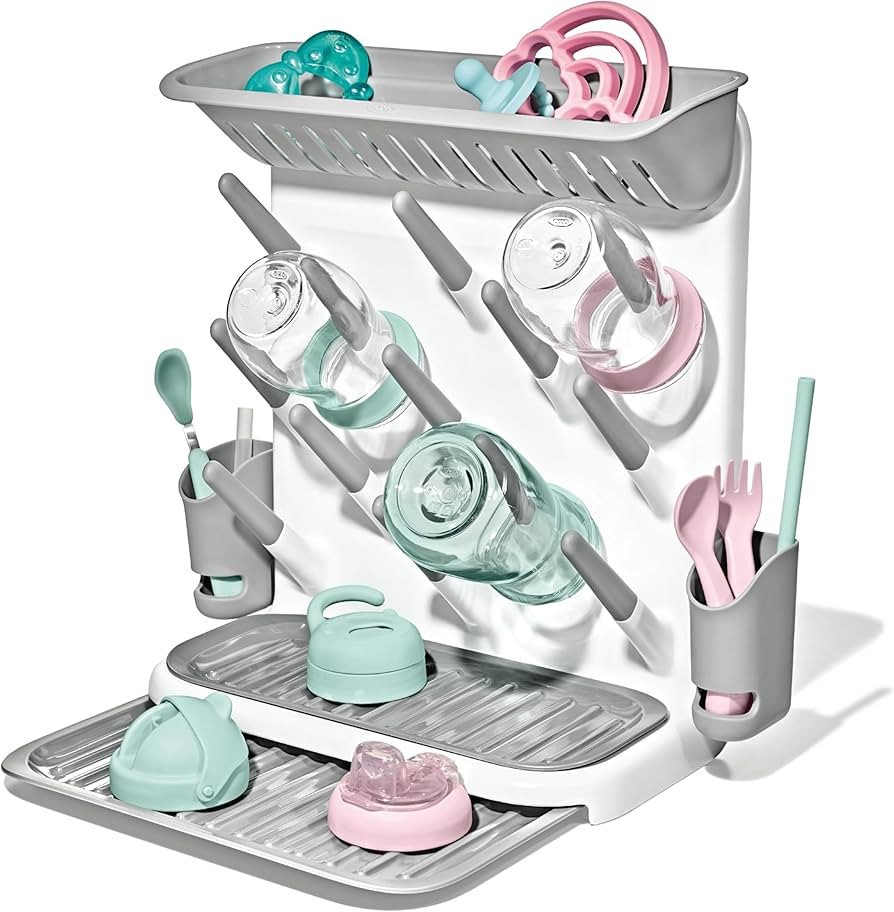 OXO Tot Expandable Drying Rack – Space-Saving Drying Rack | Newborn and Baby Essentials | Breas... | Amazon (US)