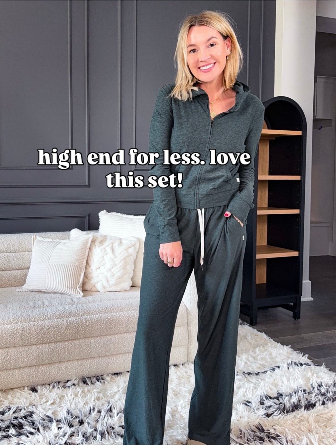 Looks just like Vuori for half the price! In a small top and medium bottoms 

#LTKMidsize #LTKmomlife #LTKPetite