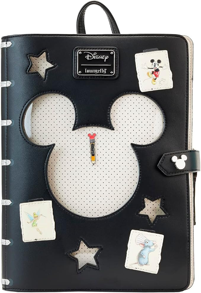 Loungefly Disney100th Anniversary Sketchbook Pin Trader Backpack | Amazon (US)