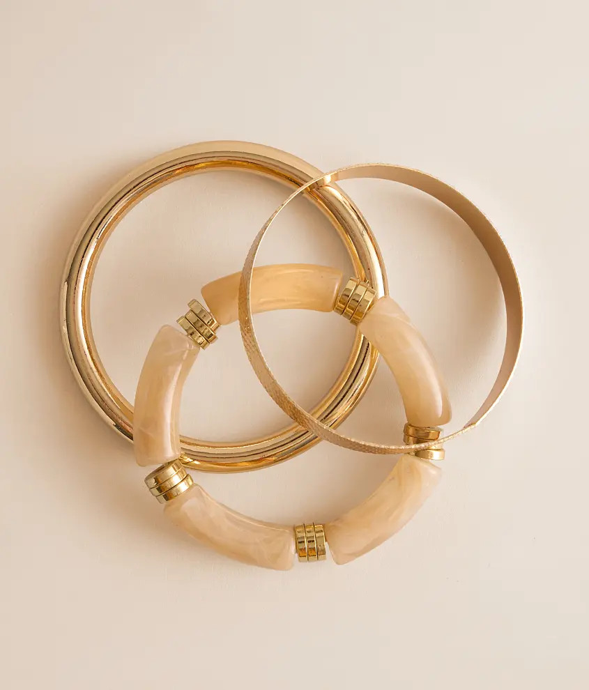 3 Pack Bangle Bracelets | Buckle