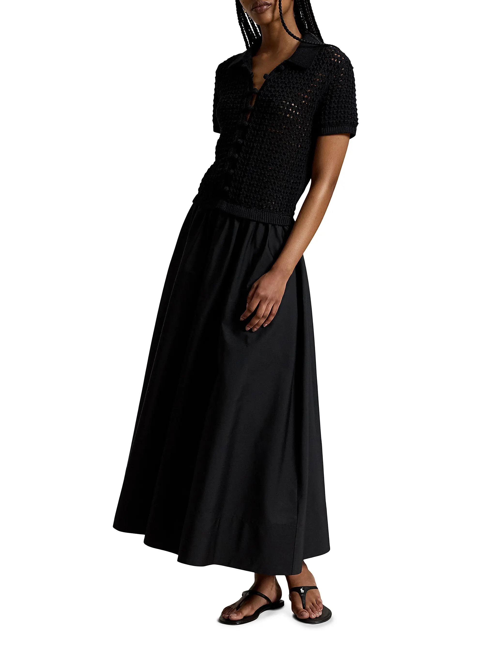 Polo Ralph Lauren Knit Cotton A-Line Maxi Dress | Saks Fifth Avenue | Saks Fifth Avenue